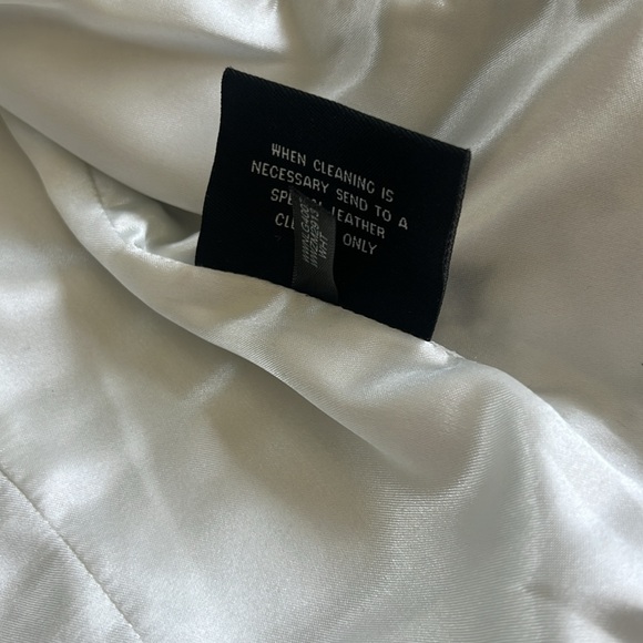 Wilsons Leather Off-White 100% Leather Vintage Jacket Size Medium - Picture 9 of 11